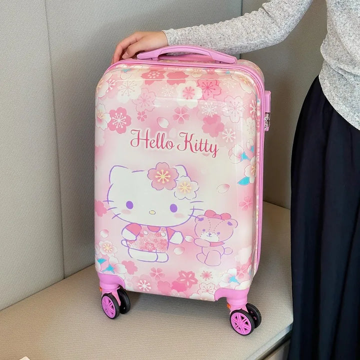 Geräumiger Kinder Hartschalenkoffer Osaka mit Organizer; leichtes Handgepäck für den Urlaub.