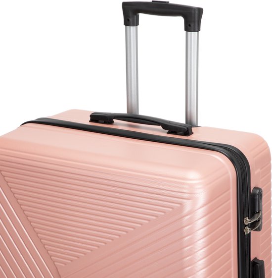 Flexibler Santorini Reisekoffer mit 360°-Spinner-Rollen. Leichtgängiger Trolley für müheloses Reisen.