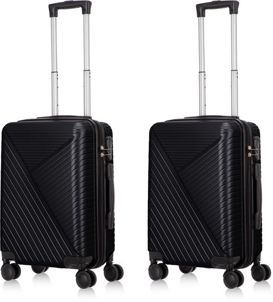 Praktischer Santorini Handgepäck-Trolley aus dem 2-teiligen Hartschalen-Kofferset. Ideal für Kurzreisen.