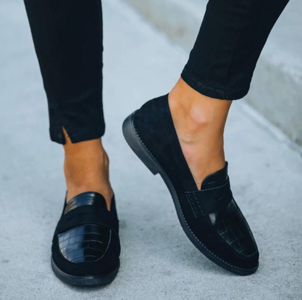 Hochwertige Florian Komfortschuhe in Schwarz, als elegante Herren Loafers für gehobenen Business-Look.