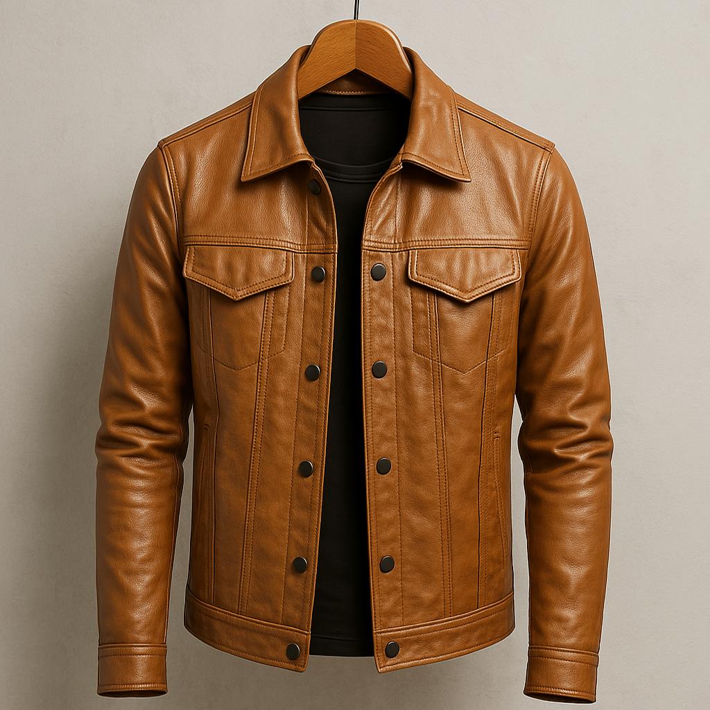 Herbstliche Slim Fit Zipjacke für Herren, modern, funktional und stilvoll als Übergangsjacke.