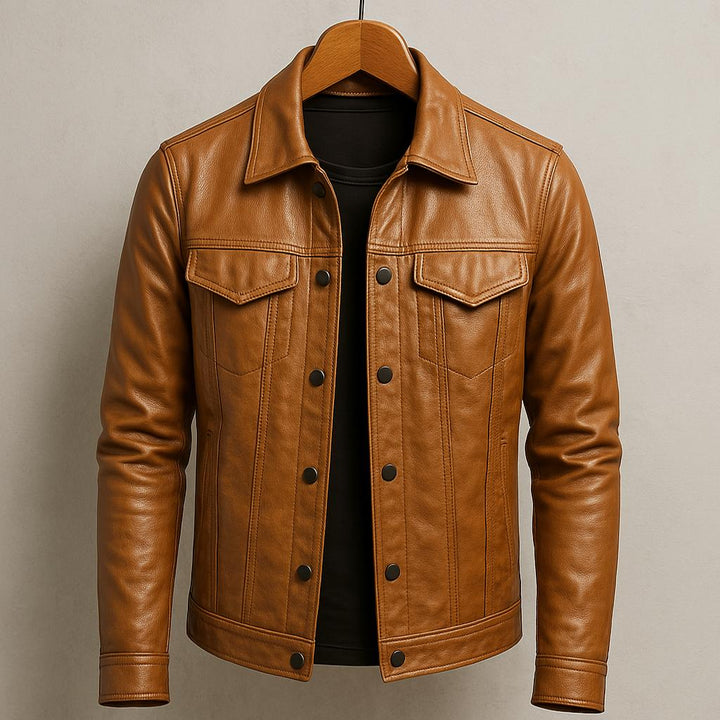 Herbstliche Slim Fit Zipjacke für Herren, modern, funktional und stilvoll als Übergangsjacke.