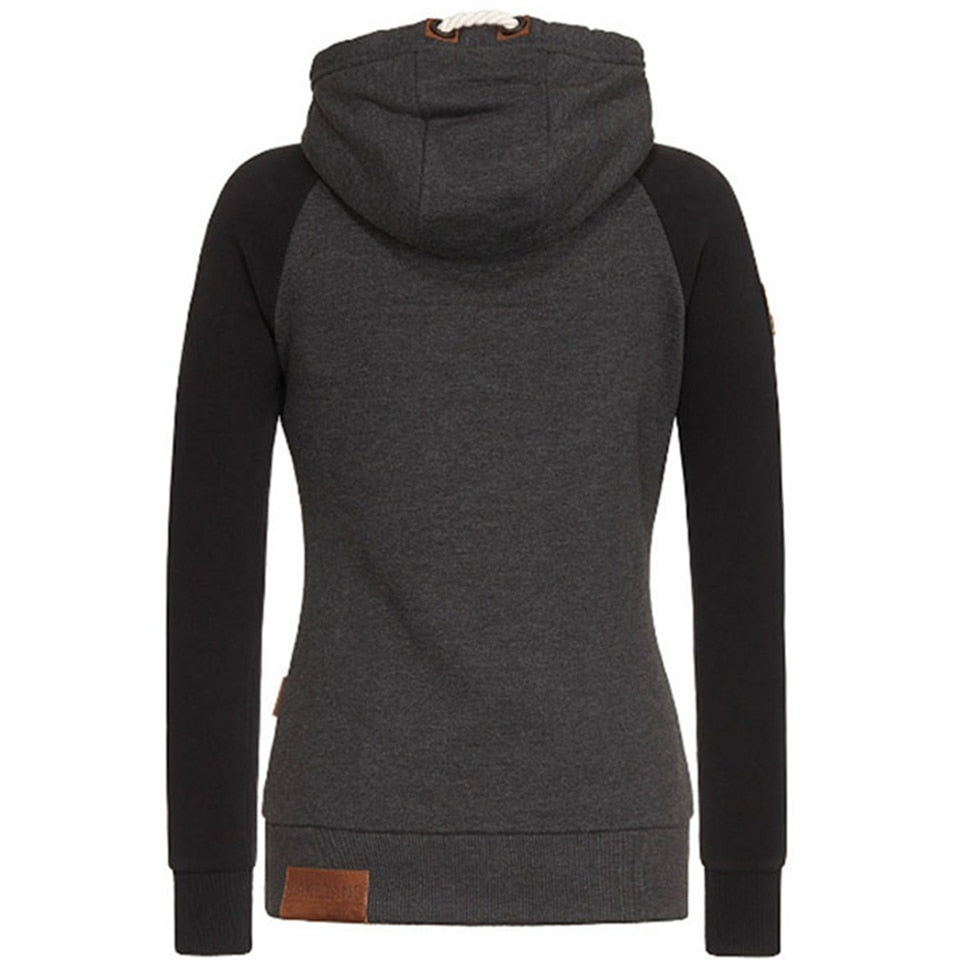 Hellrosa Damen Slim Fit Hoodie, modischer Kapuzenpullover für gemütliche Freizeitmode im Frühling.