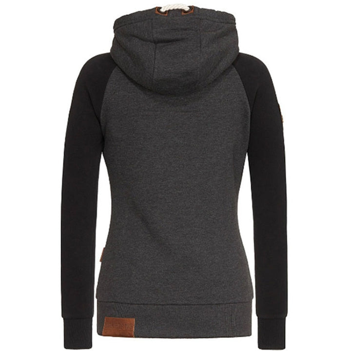 Hellrosa Damen Slim Fit Hoodie, modischer Kapuzenpullover für gemütliche Freizeitmode im Frühling.