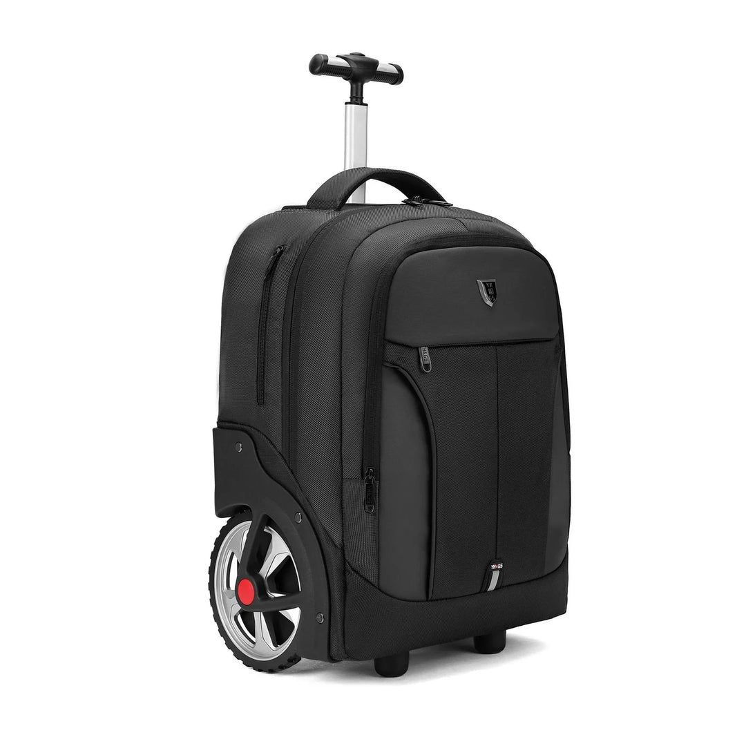 Vielseitiger Laptop-Trolley-Rucksack, ideal für Pendler, Schule und kurze Geschäftsreisen, einfach zu ziehen.