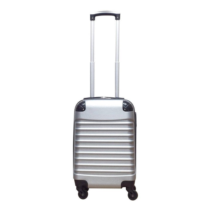 Modernes, silbernes 2-teiliges Gepäck-Set, widerstandsfähig und leicht zu handhaben für alle Reisen.