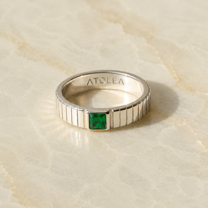 Wasserdichter Damen Schmuck Ring mit großem Zirkonia Stein