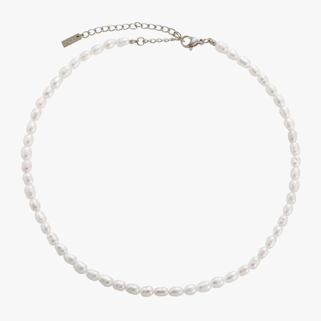 Vollständige Ansicht der Damen Süßwasserperlen Choker Halskette, Schmuck