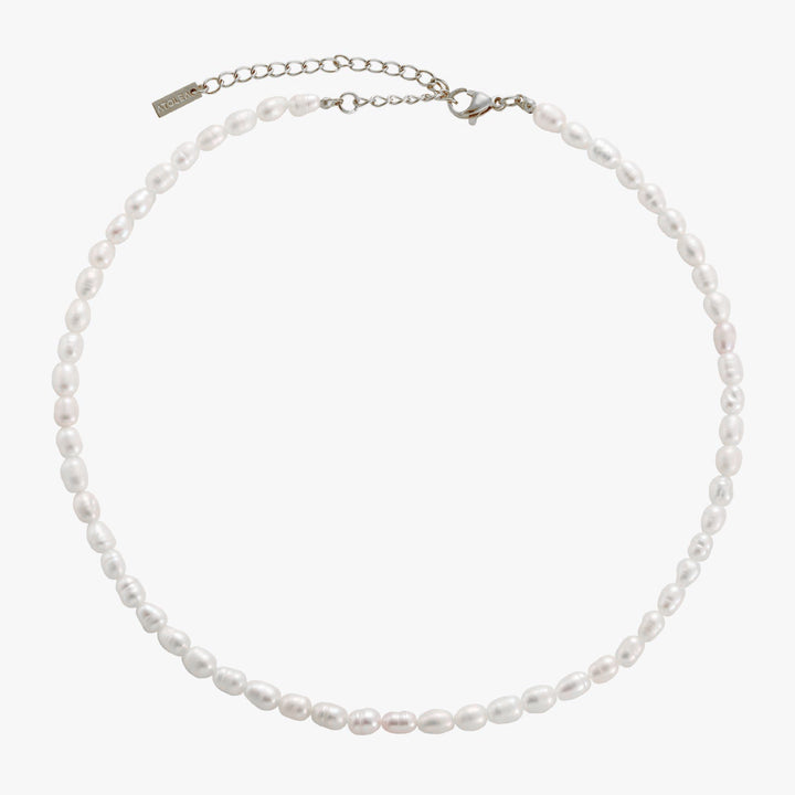 Vollständige Ansicht der Damen Süßwasserperlen Choker Halskette, Schmuck