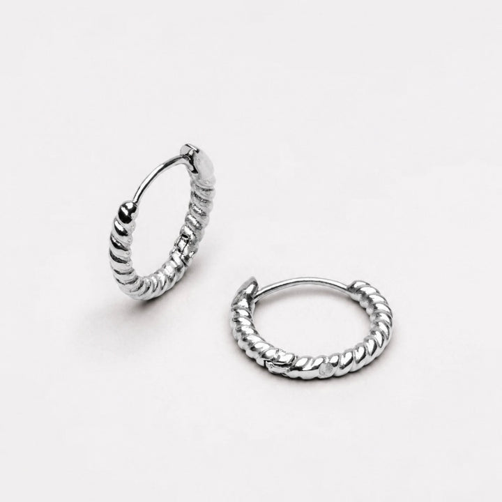 Damen Ohrringe in Gold, spiralförmige Creolen Accessoires