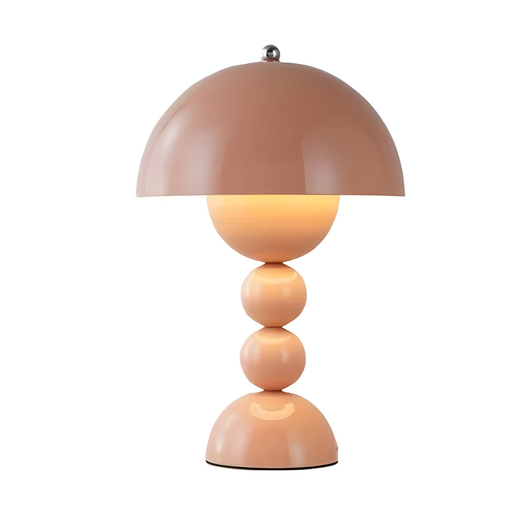 "Skandinavische Tischlampe mit dimmbarer LED, weiß, klarer Stil, ideal für Schlafzimmer oder Wohnzimmer, energieeffizient."