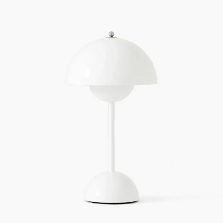 "Skandinavische Touch-Tischleuchte, minimalistisches Design, warmweißes Licht, intuitive Touch-Bedienung, energiesparend."