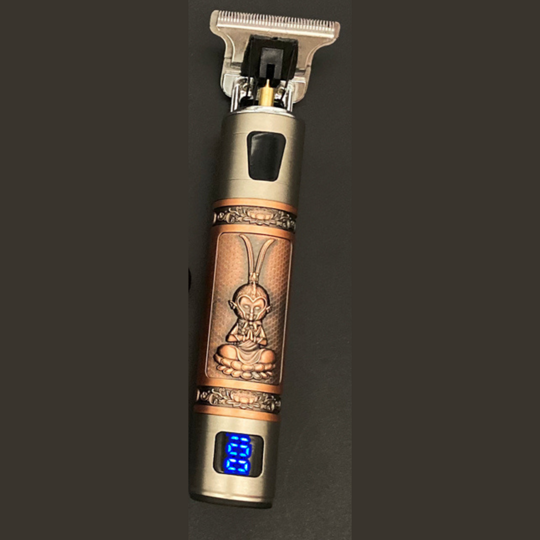 "Skulltrim Barttrimmer, wasserdichtes, ergonomisches Design, ideal für präzises Trimmen in Dusche, vielseitige Funktionen"
