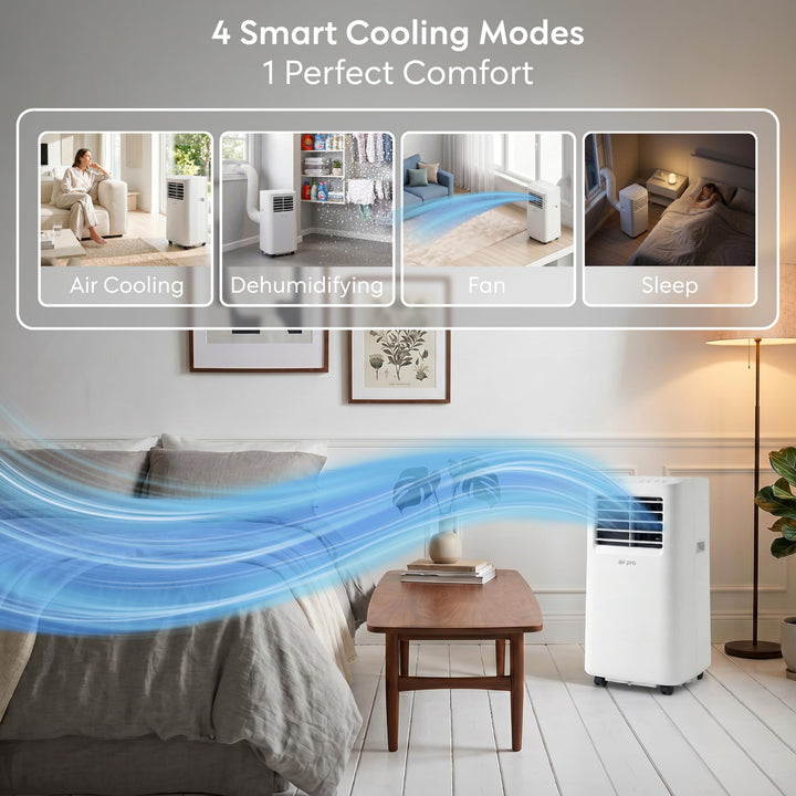 WLAN-gesteuertes smartes Klimagerät. Bequeme App-Steuerung für Kühlung und ideales Raumklima.