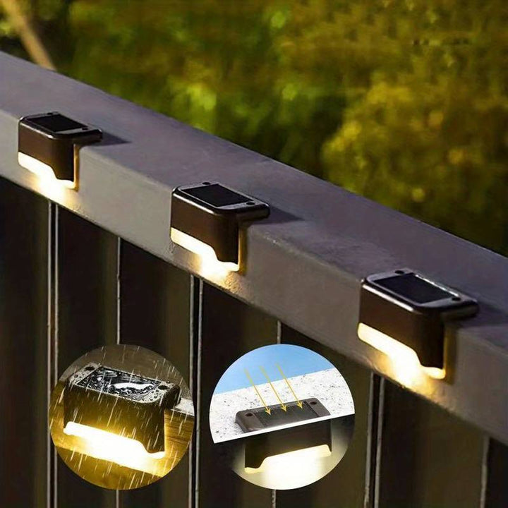 Solare LED Wandleuchte für Außen, kabellos & wetterfest, ideal für Garten & Eingangsbereich.