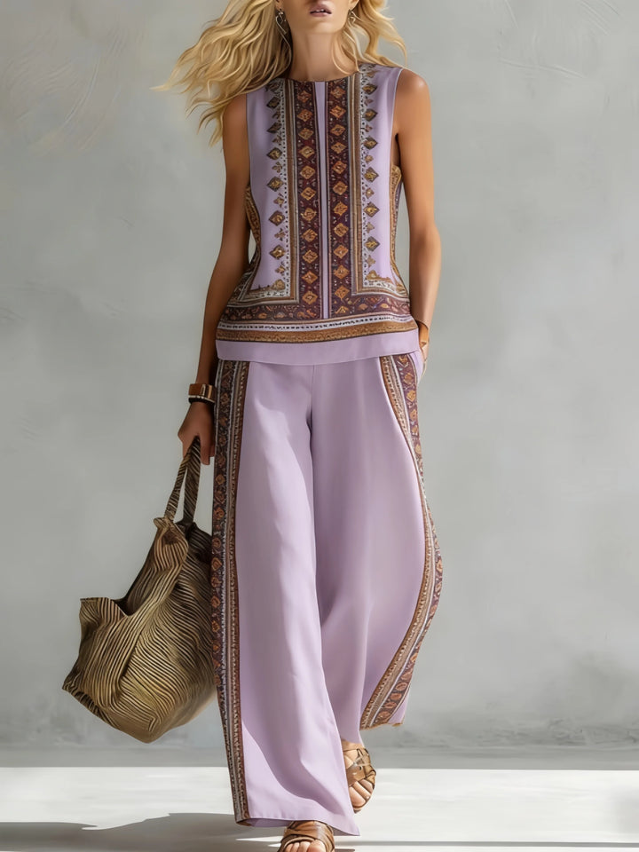 Zweiteiliges Damen Set Soraya, luftige Sommerbekleidung in elegantem Design
