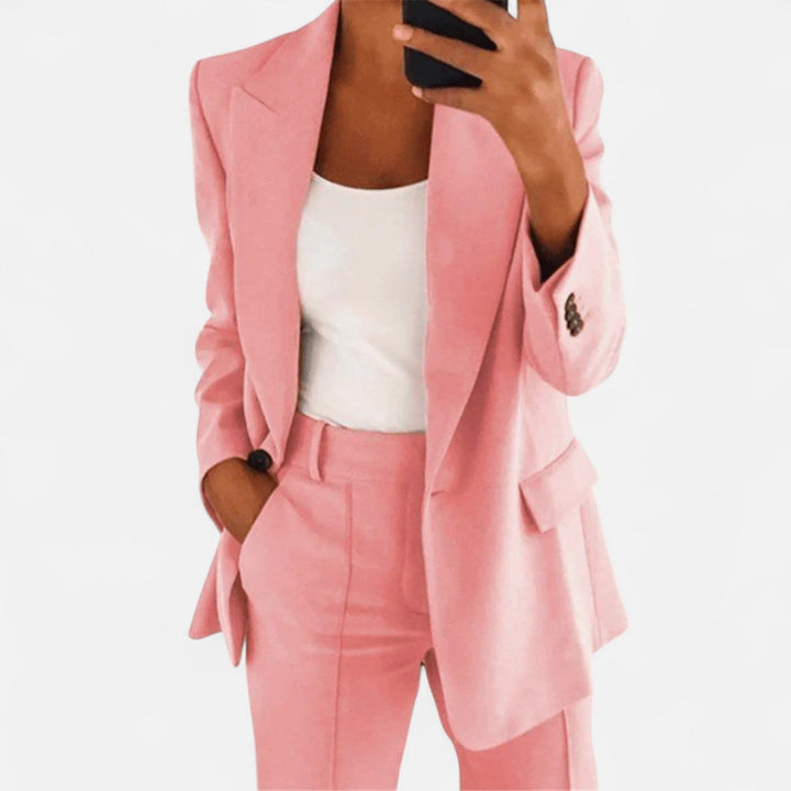 Vielseitiges Damen Blazer-Set: Eleganter Zweiteiler für Business, Abendmode, festliche Outfits und Alltag.