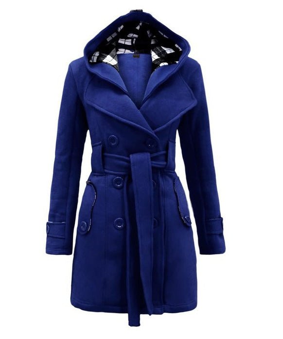 Bequeme Damen Übergangsjacke in Midilänge. Perfekte Frühlingsjacke für Eleganz und Alltagskomfort.