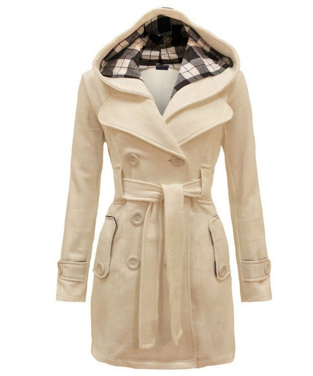 Klassische Damen Frühlingsjacke Midilänge. Bietet hohen Komfort und Eleganz für jede Übergangszeit.