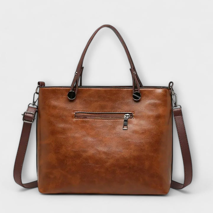 Graue Damen-Crossbody-Tasche, perfekt für Frauen. Eine vielseitige Alltagstasche mit viel Stauraum.