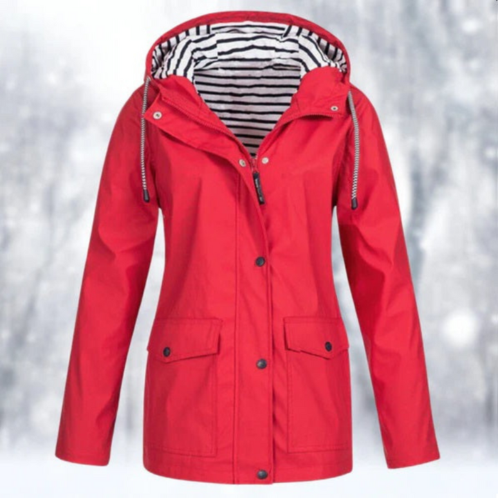 Modische Frauen Outdoor-Jacke, wasserdicht & atmungsaktiv. Schützt stilvoll bei jedem Wetter.