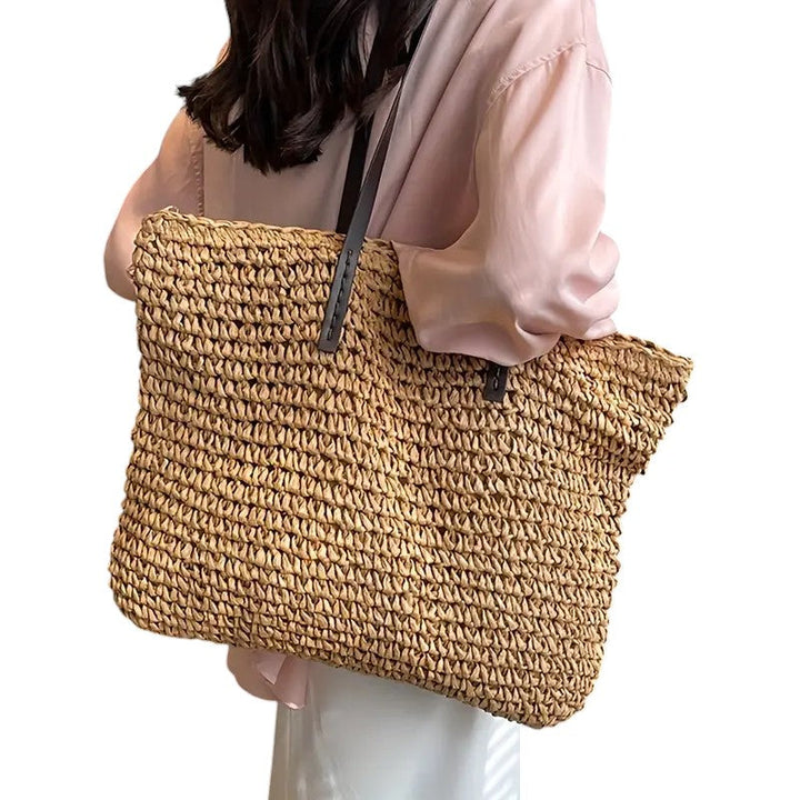 Perfekte Damen Strandtasche für Strand, Pool und Sommerurlaub; modischer, leichter Shopper für Ihre Essentials.