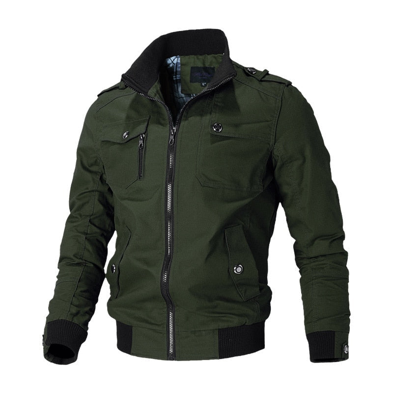 Bequeme Herren Bomberjacke, eine vielseitige Alltagsjacke für Herren, ideal für Frühling und Herbst.