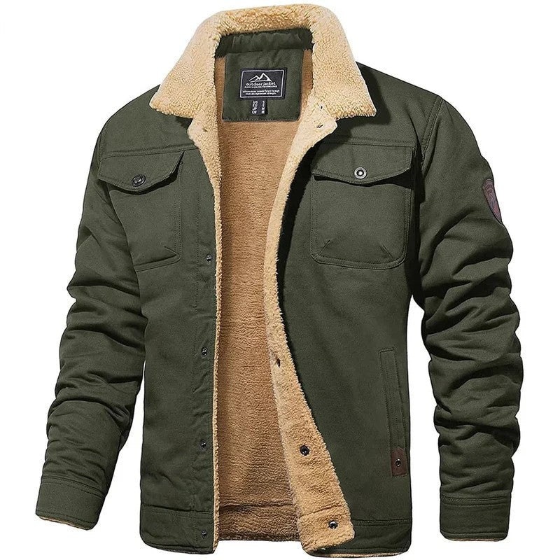 Stilvolle Herren Winter Bomberjacke, warm & vielseitig, mit Reißverschluss, ideal für Freizeit & Outdoor.