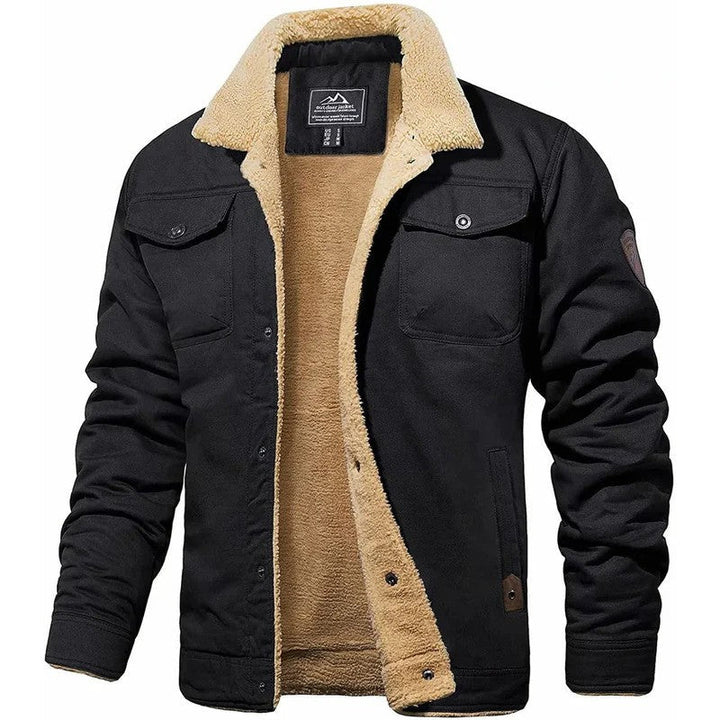 Robuste Herren Winter Bomberjacke, winddicht & warm, ideal für kalte Tage und diverse Outdoor-Aktivitäten.