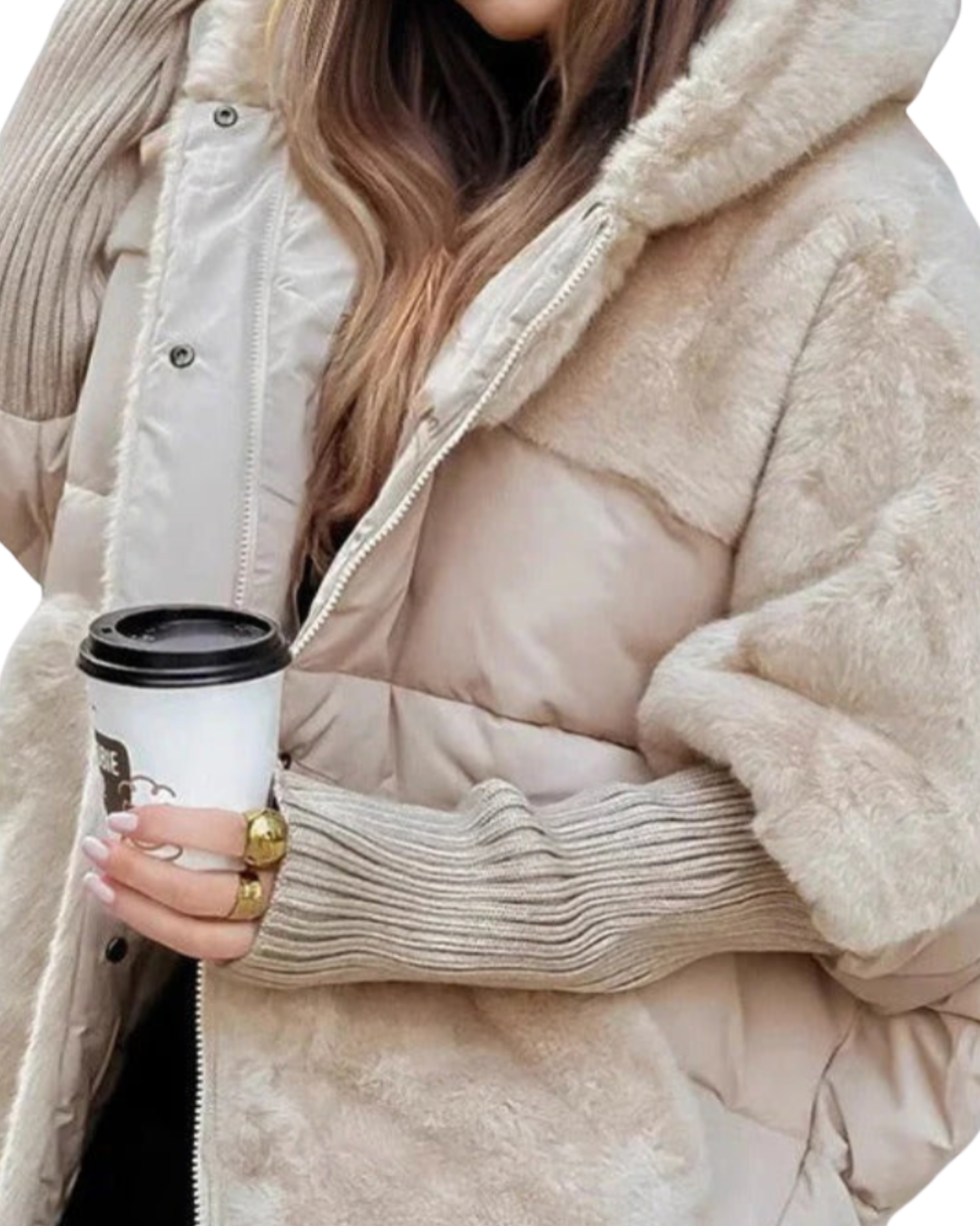 Gemütliche & wärmende Kapuzenjacke für Frauen, bietet hohen Kälteschutz & Tragekomfort den ganzen Winter.