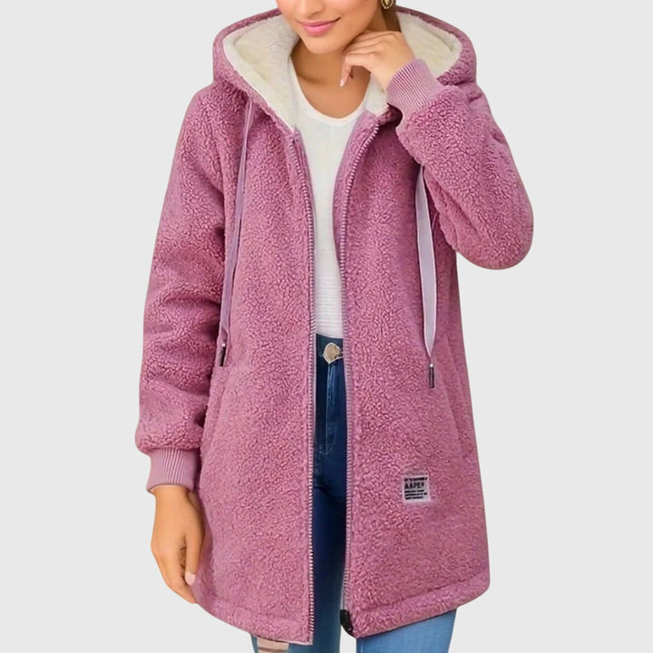 Bequeme Damen-Kapuzenjacke für den Winter, ideal für Outdoor & ganztägigen Komfort. Vielseitige Wintermode.