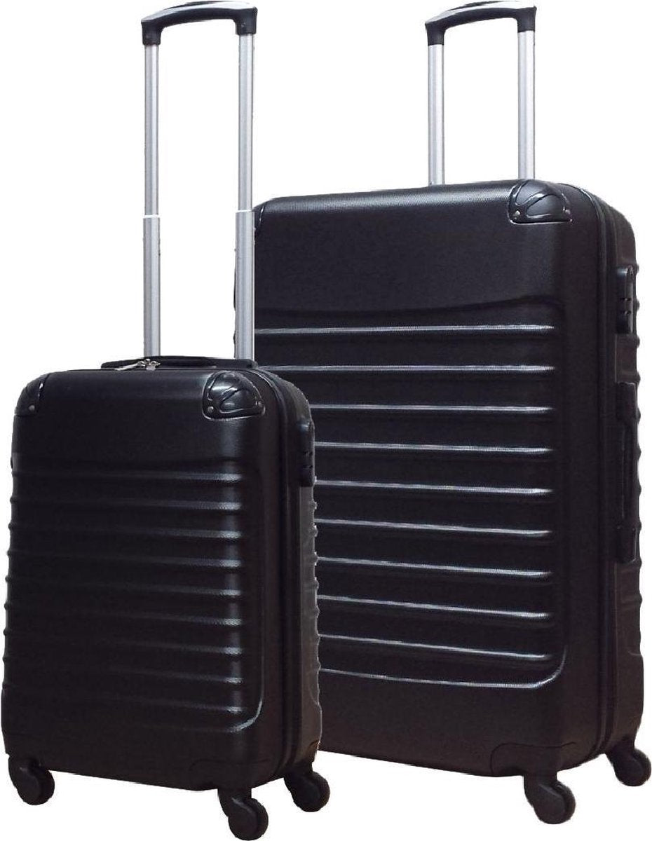 Robustes 2er-Set Hartschalen-Reisekoffer mit Rollen & Teleskopgriff, perfekt für jedes Gepäck.