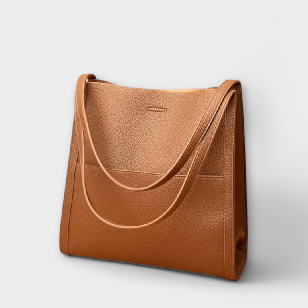Elegante strukturierte Damenhandtasche, vielseitige Schultertasche für Büro oder Freizeit.