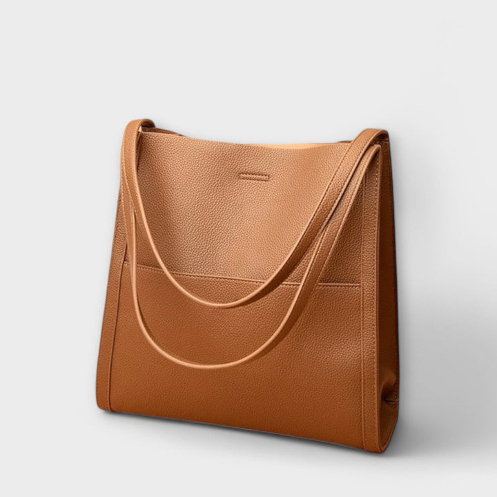 Elegante strukturierte Damenhandtasche, vielseitige Schultertasche für Büro oder Freizeit.