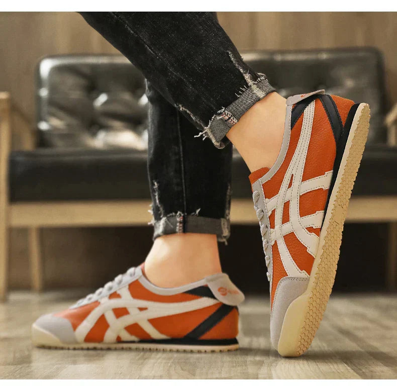 Bequeme Damenschuhe: Geometrische Sneakers mit modernem Design, perfekt für Freizeit & Alltag.