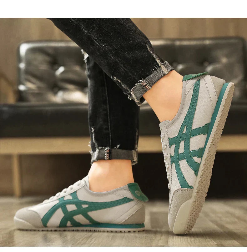 Moderne geometrische Sneakers, bequem & vielseitig für Damen und Herren. Ein echter Trend für alle.
