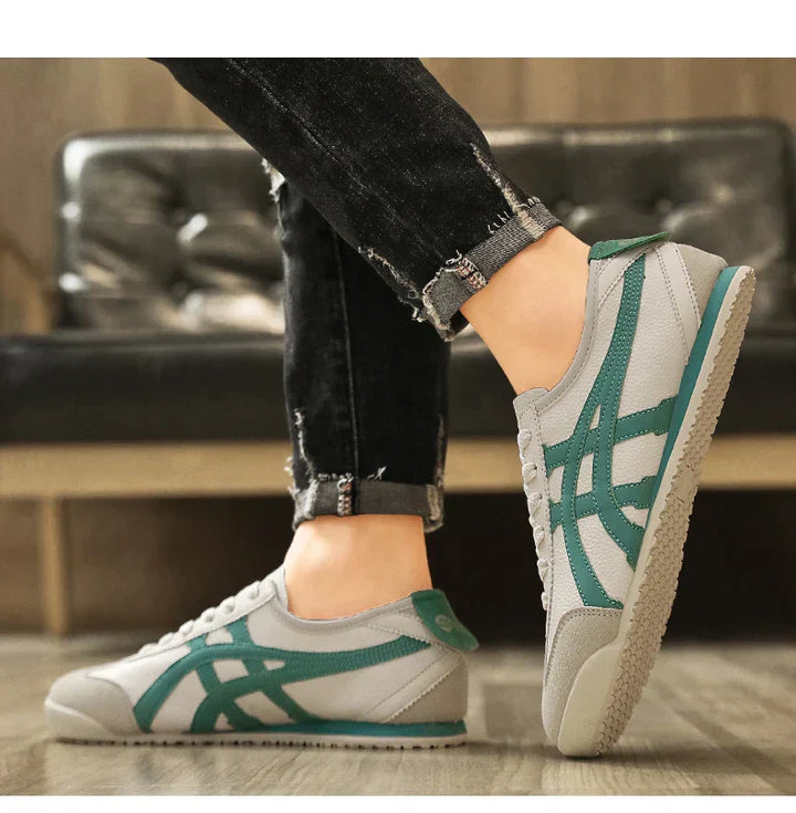 Moderne geometrische Sneakers, bequem & vielseitig für Damen und Herren. Ein echter Trend für alle.