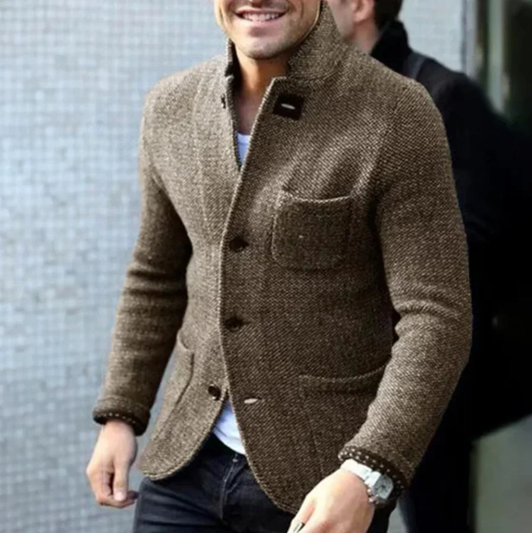 Stylische warme Herren Herbstjacke für einen modernen Look. Vielseitige Männer Freizeit- & Business-Oberbekleidung.