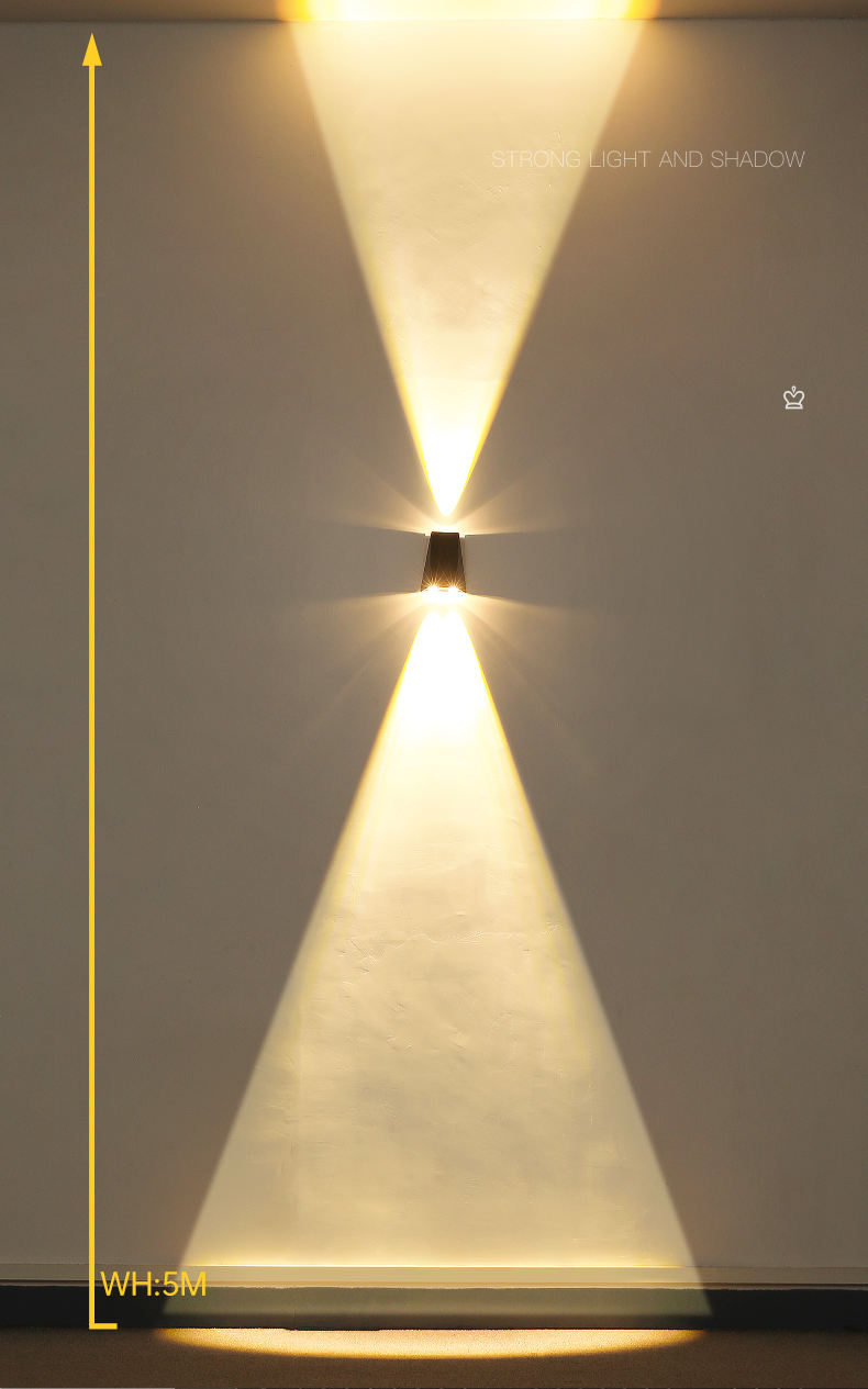 LED Solar Wandleuchte für Außenbereiche