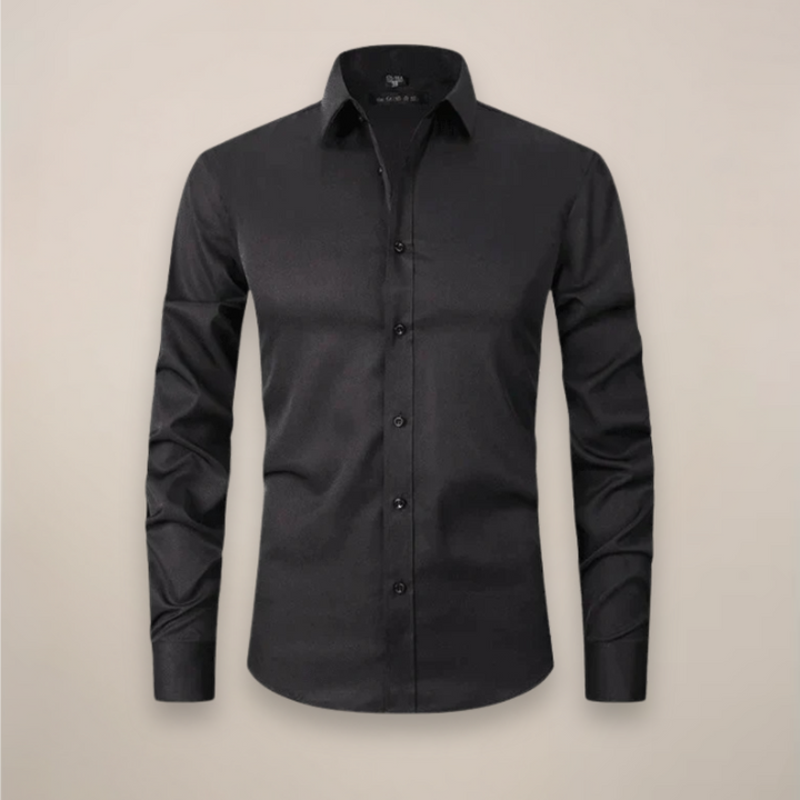 Frühlingshemd Herren, tailliert, atmungsaktiv, für moderne Business-Casual-Looks.