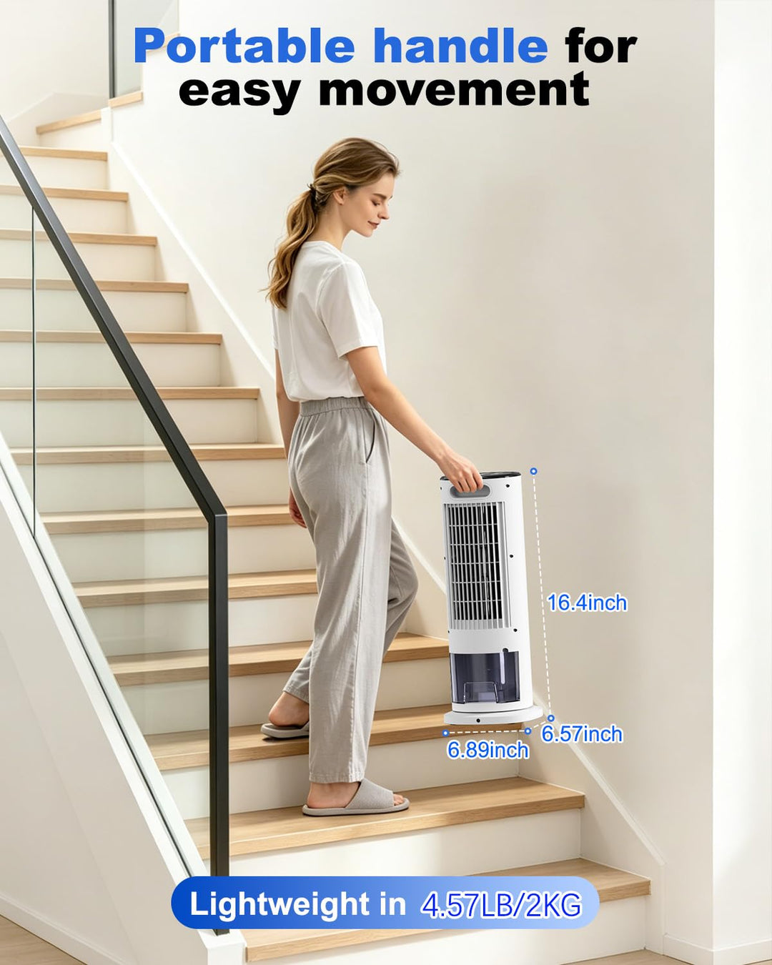 Dieser energiesparende Luftkühler mit Timer, Fernbedienung und Ventilator sorgt für optimales Raumklima zuhause.