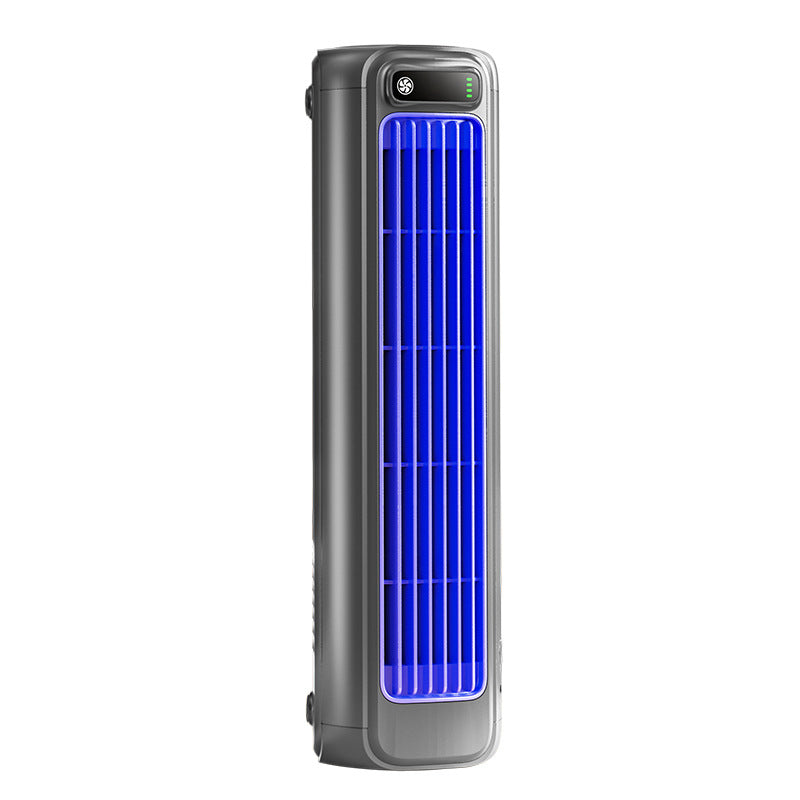 Effizienter, persönlicher Luftkühler, tragbar & wiederaufladbar, für optimale Sommerkühlung.