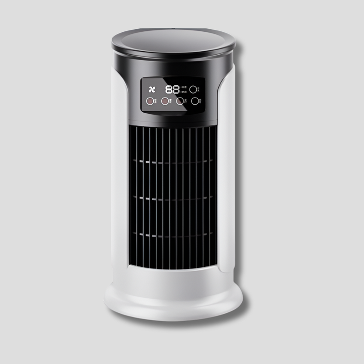 Tragbarer, kleiner Luftkühlventilator für Zuhause und Büro, ideal als Tischventilator im Sommer.