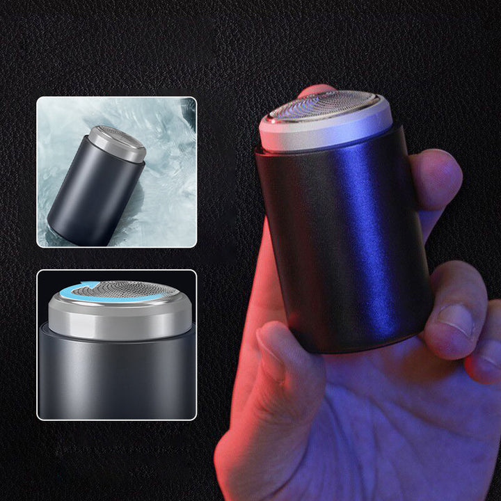"Tragbarer Mini-Elektrorasierer für Männer, kompakt & USB aufladbar, stilvolles Design, ideal für Reisen."