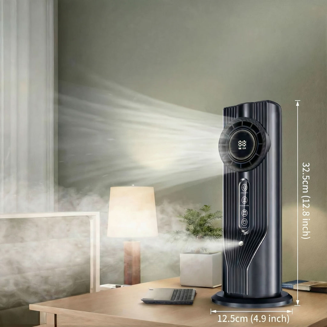 Multifunktionaler USB Ventilator mit Luftbefeuchter-Option; erfrischende Kühlung für jeden Raum.