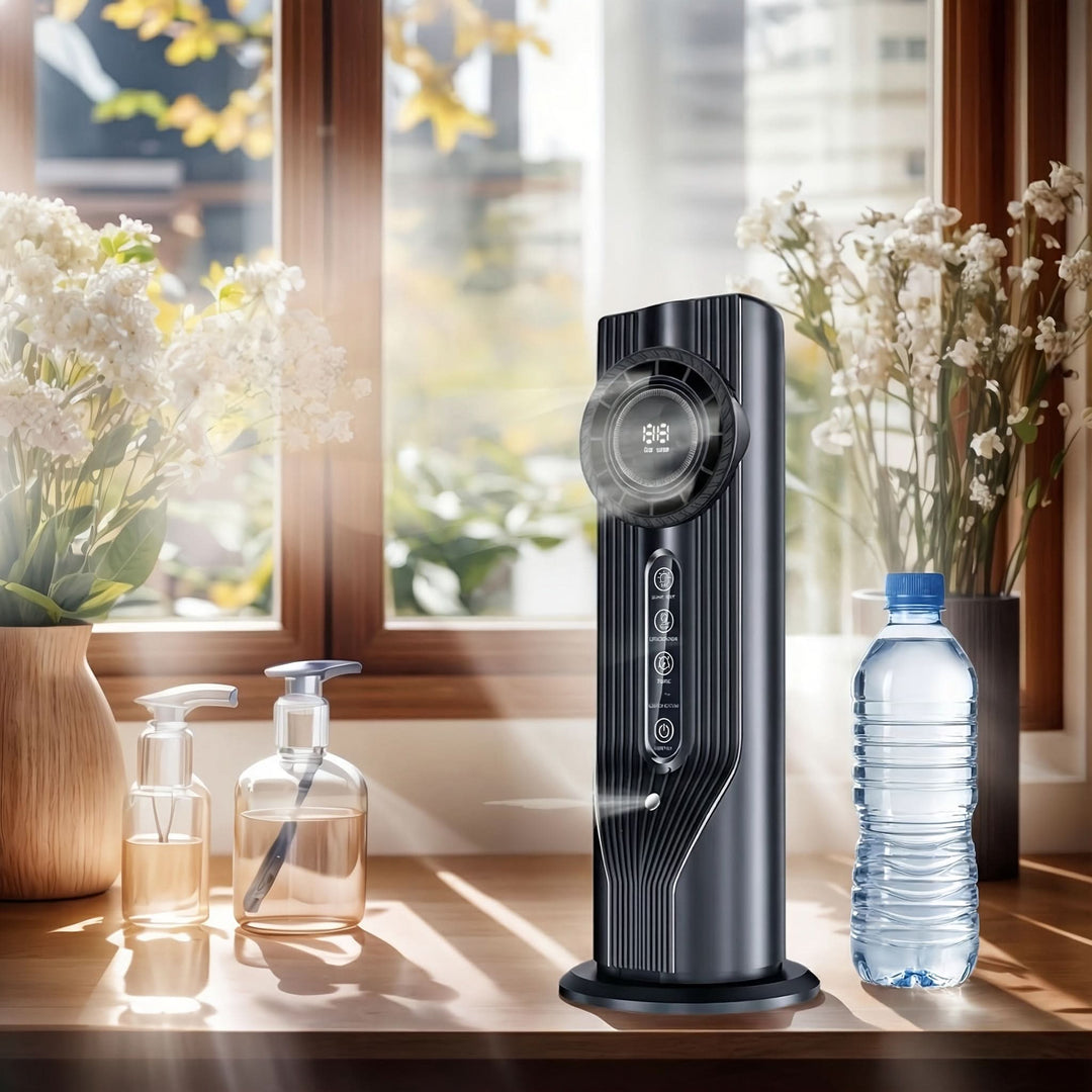 Schnelle Kühlung mit diesem tragbaren USB-Ventilator; perfekt gegen Hitze im Büro und zuhause.