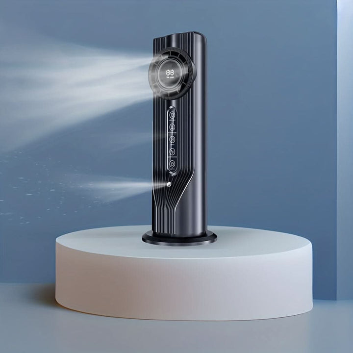 Moderner, kompakter Mini Kühler Ventilator; stilvolle & praktische Kaltluft für jeden Arbeitsplatz.