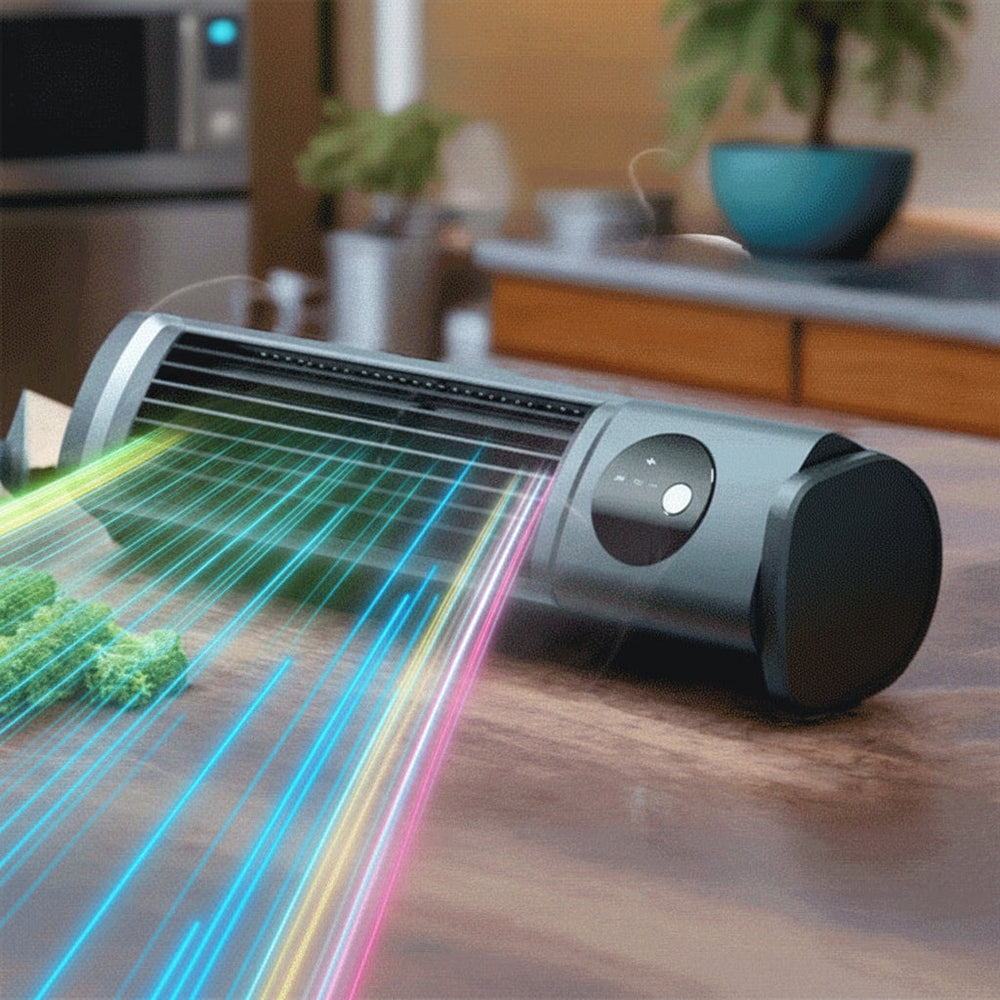 Eleganter, leiser Turmventilator, energieeffizient und schlank, mit Fernbedienung für angenehme Sommerkühlung.