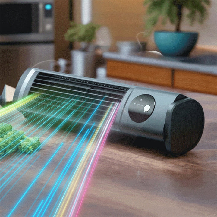 Eleganter, leiser Turmventilator, energieeffizient und schlank, mit Fernbedienung für angenehme Sommerkühlung.