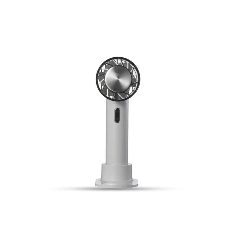 Mini Ventilator in modernem Design, leicht und mit 3 Geschwindigkeiten. Optimale Kühlung für jeden Schreibtisch.